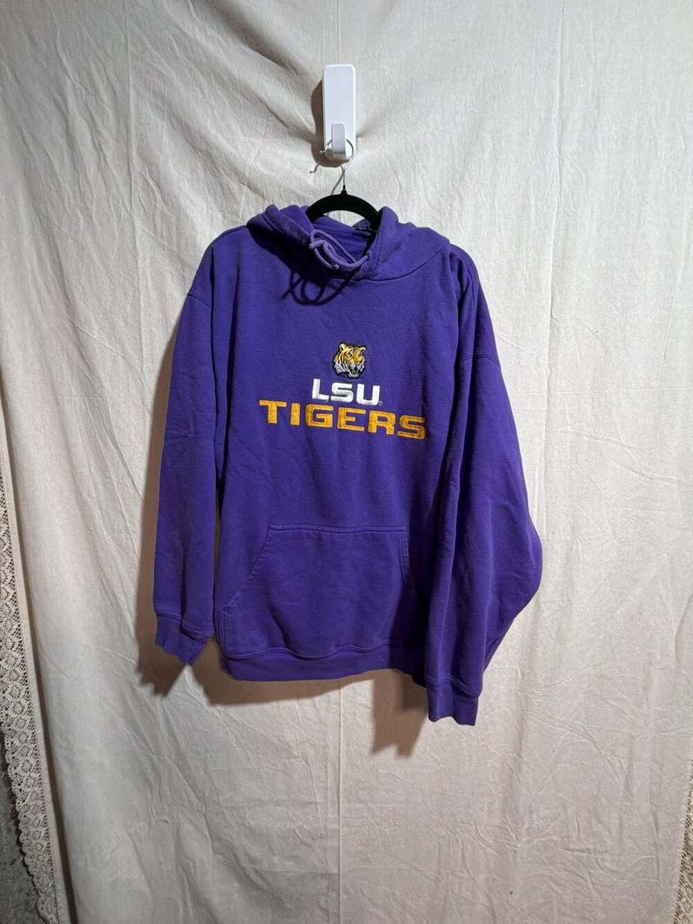 Old Varsity Brand LSU Tigers Purple Embroidered Graphic Hoodie